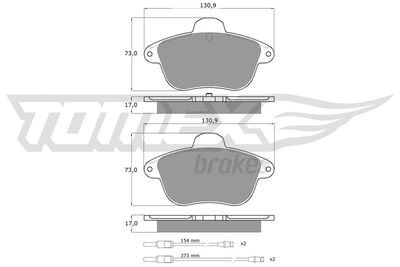 Bremsbelagsatz, Scheibenbremse