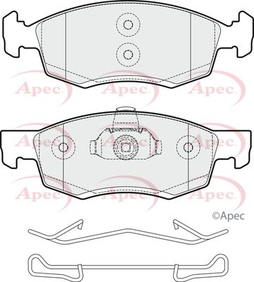 Brake Pad Set APEC PAD2017