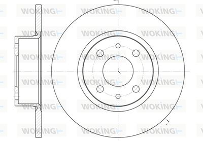 WOKING D6192.00 Тормозные диски  для LANCIA THEMA (834_) 2000 i.e. (834AB)