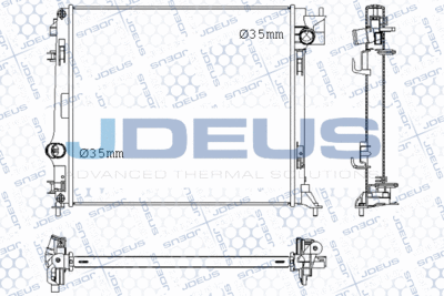 Радиатор, охлаждение двигателя JDEUS M-0190780 для RENAULT KADJAR