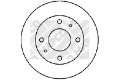 MAPCO 25520 Тормозные диски для HYUNDAI SONATA II (Y-2) 2.0 i MAPCO 25520 Тормозные диски для HYUNDAI SONATA II (Y-2) 2.0 i