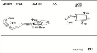 Układ wydechowy WALKER ARK017162