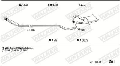 Изпускателна система WALKER CHT16581
