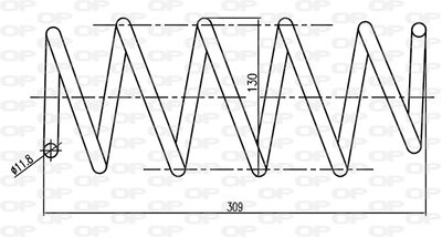 OPEN PARTS CSR9065.02 Пружина подвески для OPEL CORSA C Фургон/хетчбэк (X01) 1.3 CDTI 16V (F08, W5L)