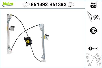 FENSTERHEBER VALEO 851392