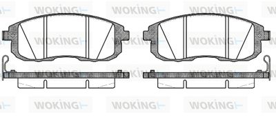 Комплект тормозных колодок, дисковый тормоз WOKING P3933.14 для NISSAN (DFAC) TEANA