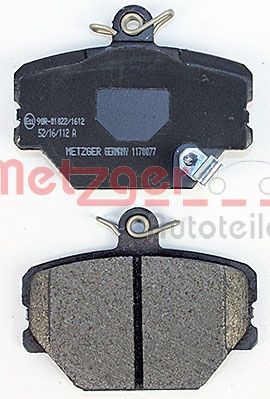 BREMSBELAGSATZ SCHEIBENBREMSE METZGER AUTOTEILE 1170077 2
