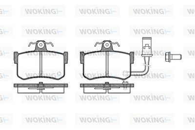 Комплект тормозных колодок, дисковый тормоз WOKING P3513.01 для ACURA LEGEND