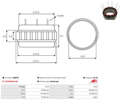 Vorschau Stator, Generator Ansicht 2