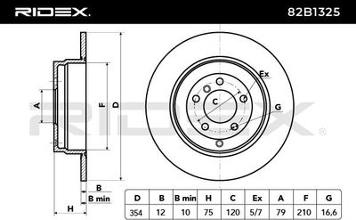 спирачен диск RIDEX