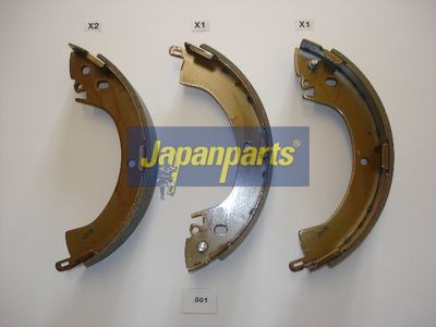 JAPANPARTS Комплект барабанных колодок