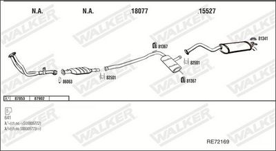 Изпускателна система WALKER RE72169