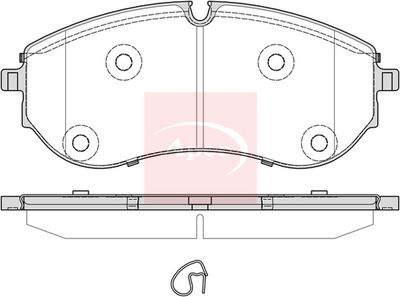 APEC Brake Pad Set, disc brake PAD2388