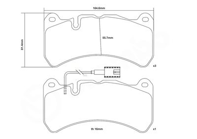 SET PLACUTE FRANA DE PERFORMANTA BREMBO 07B31463 2