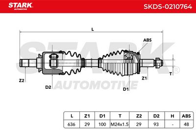 полуоска STARK SKDS-0210764