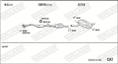 Изпускателна система WALKER BWK016189