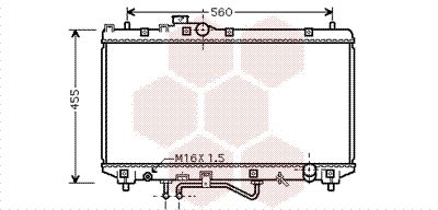 Радиатор, охлаждение двигателя VAN WEZEL 53002453 для TOYOTA CAMRY