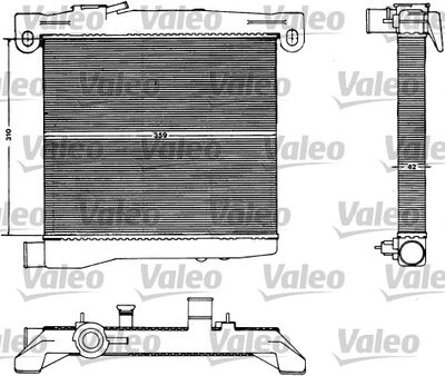 Радиатор, охлаждение двигателя VALEO 883428 для FIAT FIORINO
