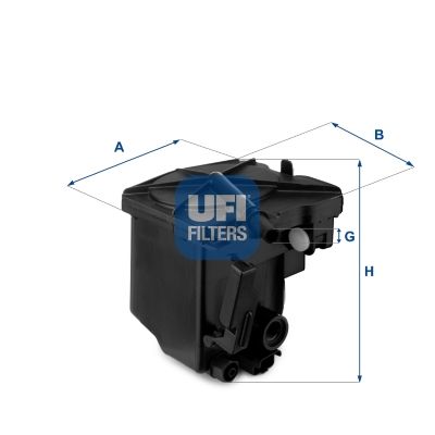 Топливный фильтр UFI 24.027.00 для CITROËN C2
