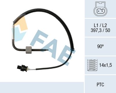 Jutiklis, išmetamųjų dujų temperatūra