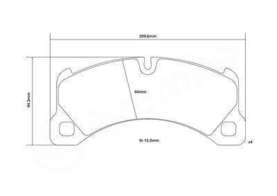 SET PLACUTE FRANA DE PERFORMANTA BREMBO 07B31466 2