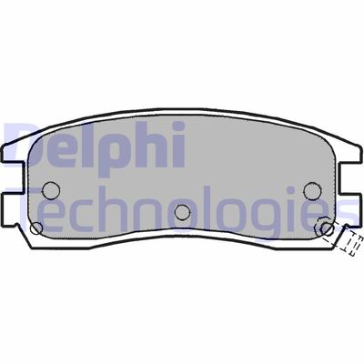 DELPHI LP1150 Тормозные колодки и сигнализаторы  для CHEVROLET  (Шевроле Транс)
