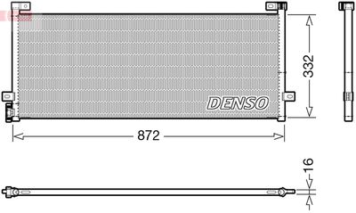 DENSO Condensor, airconditioning (DCN99072)