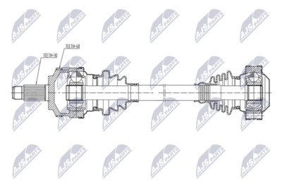 Drivaxel NTY NPW-BM-270