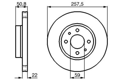 Тормозной диск BOSCH 0 986 478 512 для ALFA ROMEO 164