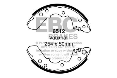 Комплект тормозных колодок EBC Brakes 6512 для OPEL FRONTERA