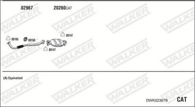 Изпускателна система WALKER DWK023679
