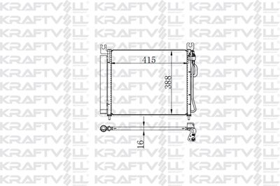 Конденсатор, кондиционер KRAFTVOLL GERMANY 08060066 для KIA PICANTO