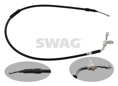 Тросик, cтояночный тормоз SWAG 10 93 4909 для MERCEDES-BENZ B-CLASS