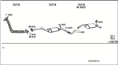 SISTEM DE ESAPAMENT WALKER SK50001A