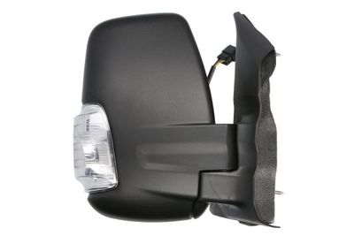 Zijspiegel Rechts (elektrisch, in reliëf, met verwarming, kort, elektrisch opklapbaar, met indicator, wy5w gloeilamp) past: FORD TRANSIT VI V363, TRANSIT VI V363 FL 08.13-