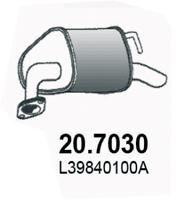 ASSO 20.7030 Глушитель выхлопных газов  для MAZDA 6 (Мазда 6)