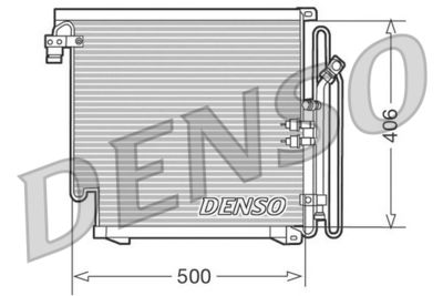 Конденсатор, кондиционер DENSO DCN02010 для AUDI COUPE