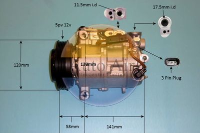 Compressor, air conditioning Auto Air Gloucester 14-5973P