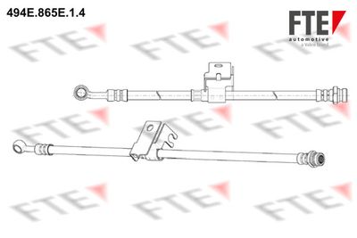 Тормозной шланг FTE 9240706 для KIA RIO