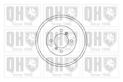 Тормозной барабан QUINTON HAZELL BDR233 для VW CADDY