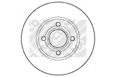 MAPCO 15863 Тормозные диски  для AUDI 80 B4 Avant (8C5) 2.6 quattro