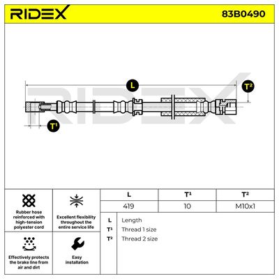 спирачен маркуч RIDEX