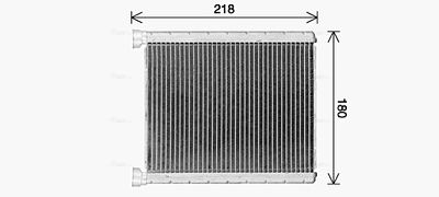 AVA QUALITY COOLING Kachelradiateur, interieurverwarming (MS6763)