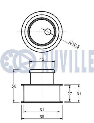 ROLA INTINZATOR CUREA DISTRIBUTIE RUVILLE 540025 1