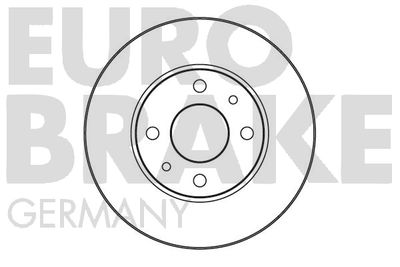 EUROBRAKE 5815202313 Тормозные диски для FIAT UNO (146_) 1.3 Turbo i.e.