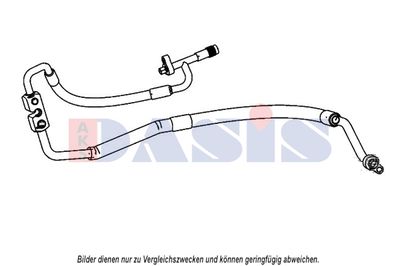 Трубопровод высокого / низкого давления, кондиционер AKS DASIS 885878N для FORD FIESTA