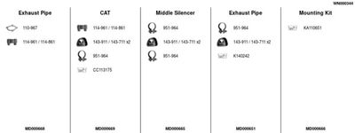 SISTEM DE ESAPAMENT FA1 WN000344