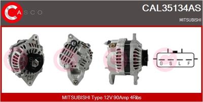 Генератор CASCO CAL35134AS для MITSUBISHI GALANT