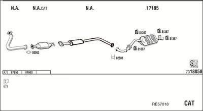 Układ wydechowy WALKER RE57018