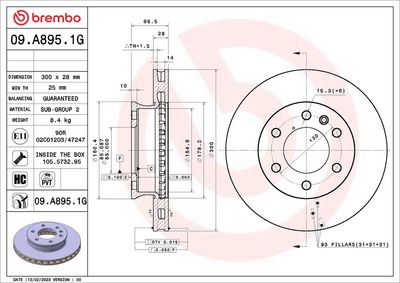 Zestaw do hamulców, hamulce tarczowe BREMBO KT10052